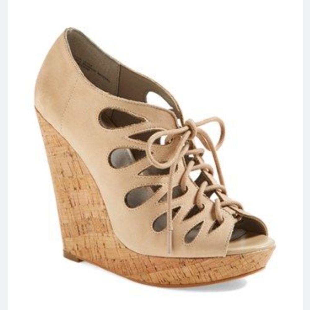 Hinge "Mixxy" lace up wedge from Nordstrom